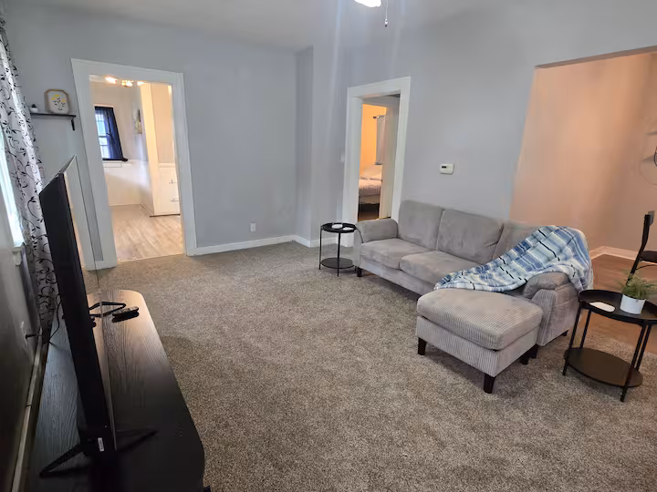 A second view of The Cozy Cottage living room